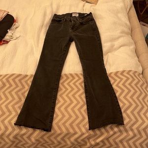 Cropped black/dark grey Frame jeans size 25